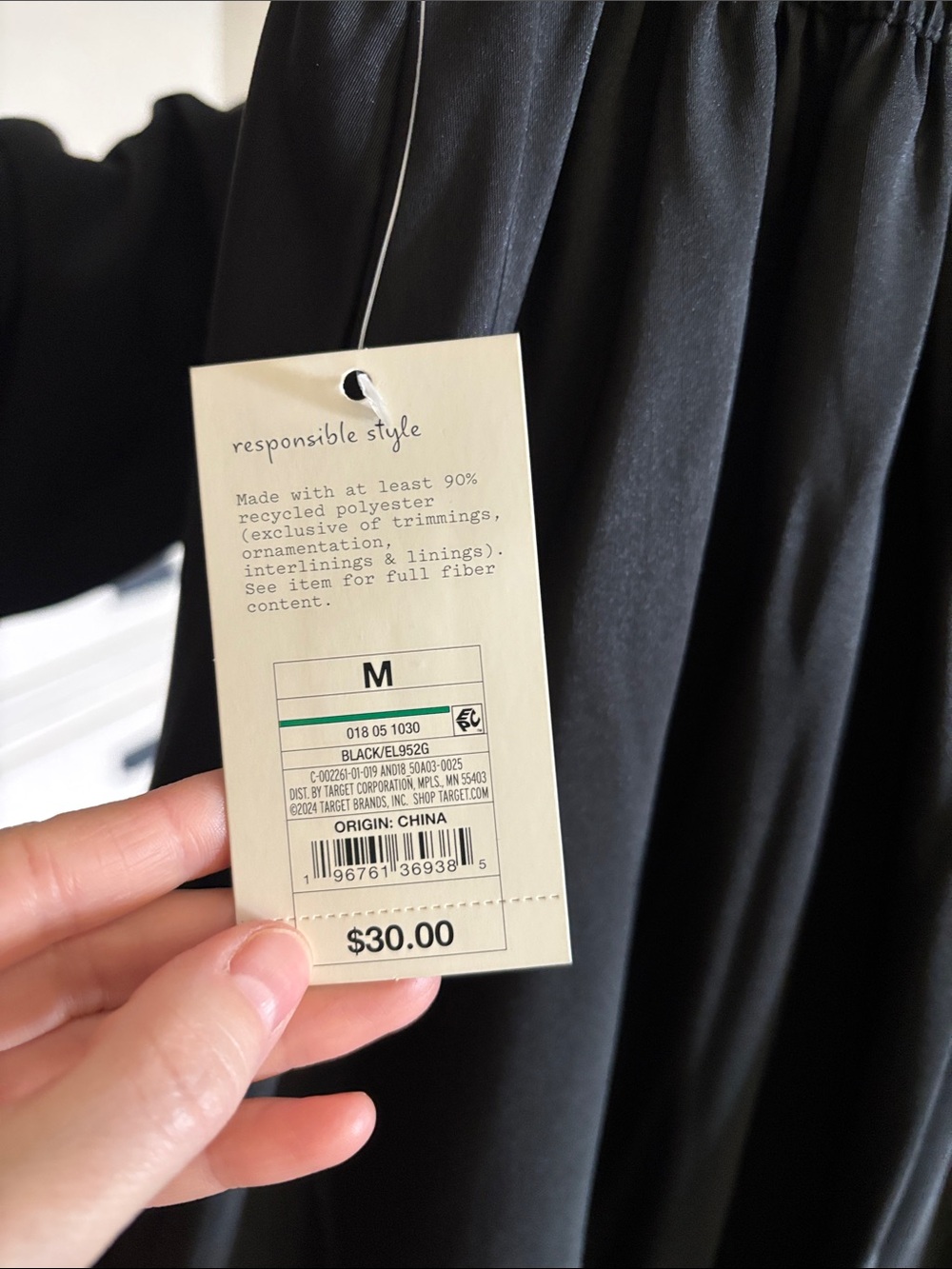 Everyday Black Midi Skirt with Gathered Waist